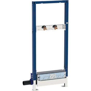 Stelaż podtynkowy z odpływem ściennym, do baterii umywalkowej ściennej natynkowej GEBERIT Duofix, 1300x500x125mm, do wysokości wylewki, przy wpuście 90–200mm