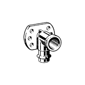 Uchwyt montażowy ścienny VIEGA 22255 brąz Gwint wewnętrzny x zz 1/2'' x 22mm