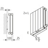 Grzejnik płytowy typ 22 KERMI V-HVV wym. 1200 x 420 mm, kolor biały, moc 1179 W