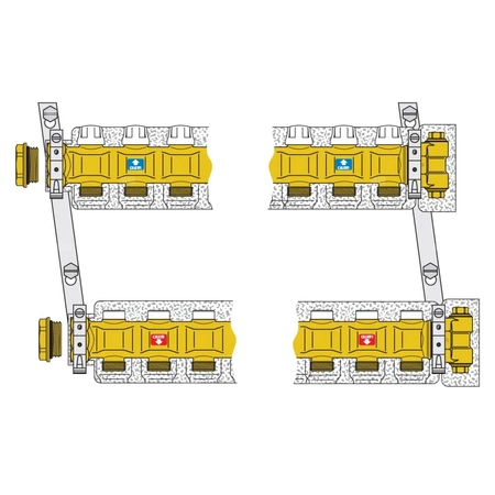 Zespół rozdzielaczy 1 1/4" x 11 3/4" GZ