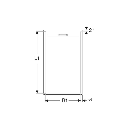 Pokrywa odpływu Geberit Sestra: biały/struktura łupka