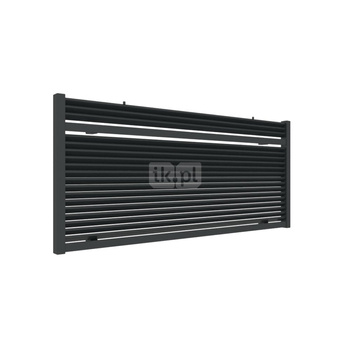 Wymiennik ciepła TERMA CASE SLIM, podłączenie YL, wym. 585mm / 1300mm, kolor czarny jak kruk RAL9005, do grzejników