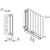 Grzejnik płytowy typ 22 KERMI V-HVV wym. 1200 x 420 mm, kolor biały, moc 1179 W