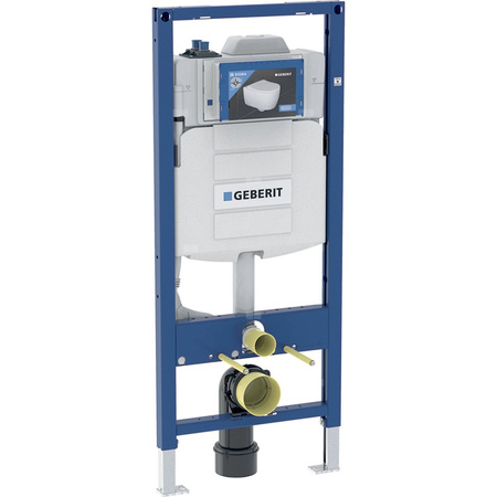 Element montażowy Geberit Duofix do wiszących misek WC, 120 cm, ze spłuczką podtynkową Sigma 12 cm, ze spłukiwaniem higienicznym HS30, dwa przyłącza wody