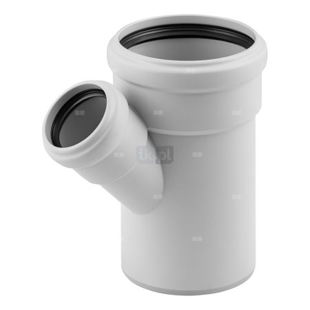 Trójnik MAGNAPLAST SKOLAN safe dBEA 45' PP DN 110 x DN 56 x DN 110 (ww x ww x wz), kolor biały