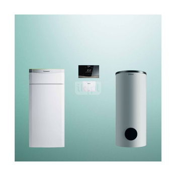 Pakiet systemowy OZE - Pompa ciepła gruntowa solanka-woda VAILLANT VWF 57/4 flexoTHERM 11.2kW 400V + Regulator sensoCOMFORT VRC 720 + Zasobnik buforowy VPS R 100/1M