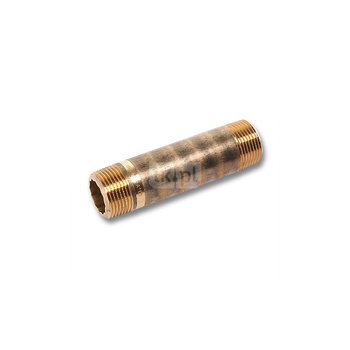 Nypel SANHA 523 długi, mosiądz, 1/2'' (gz x gz), 60 mm