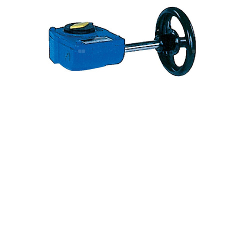 Ręczna przekładnia ślimakowa, smarowana fabrycznie - dożywotnio, napędzana kółkiem ręcznym DN 500