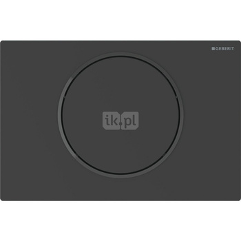 Elektroniczny zestaw uruchamiający WC Geberit, RF, zasilanie bateryjne, Sigma10, 12cm, czarny mat, easy-to-clean