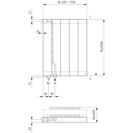 Grzejnik płytowy typ 10 KERMI V-HVV wym. 1200 x 840 mm, kolor biały, moc 984 W