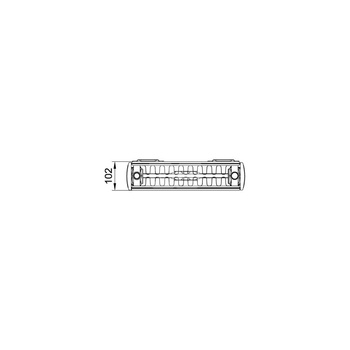 Grzejnik pionowy KermiX2 Verteo Line typ 22 1400x102x700 biały, 10 bar, z osłonami bocznymi