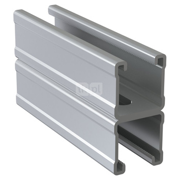 Szyna montażowa podwójna NICZUK SDMF, gr. 2.5 mm, dł. 2000 mm, stal nierdzewna (ocynk galwaniczny)