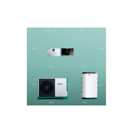 Pakiet Systemowy OZE - Pompa ciepła powietrzna powietrze-woda monoblok VAILLANT VWL 35/6A aroTHERM plus 3.6 kW 400 V + Moduł komunikacji internetowej VR 940f + Moduł sterowania VWZ AI + Zasobnik buforowy VP RW 50 + Regulator sensoCOMFORT VRC 720
