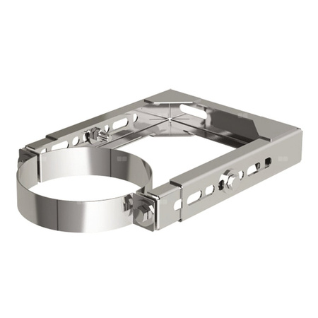 Uchwyt MK ŻARY PK WHT 2 stal nierdzewna fi 110/160 mm (mocowanie - Obejma do ściany regulowana)