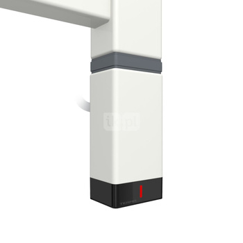 Grzałka TERMA One P30x40, 600W \ Tuba, RAL 9016 Soft, kabel prosty z wtyczką [biały, 1,5m, logo Term