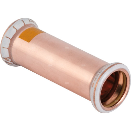 Mufa GEBERIT Mapress Kupfer Gas przesuwna do gazu, Cu, 54 mm (mufa zaprasowywana x mufa zaprasowywana), (głębokość: 30 mm) z uszczelką