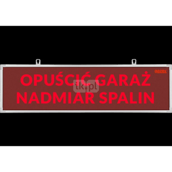 Tablica ostrzegawcza TP-4.s/H4 "WYCIEK AUTOGAZU ZACHOWAĆ OSTROŻNOŚĆ wbud cicha syren zasil 230V