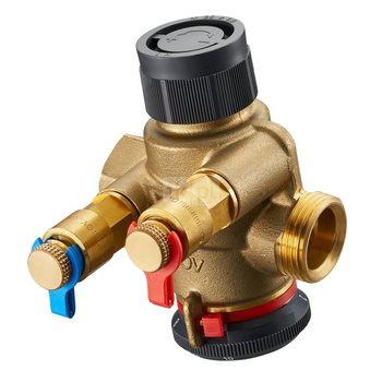 Cocon QTZ DN 32, 1 1/4 GW + półśrubunek, 600-4800 l/h, PN25, zawór regulacyjny z zaworkami pomiarowymi