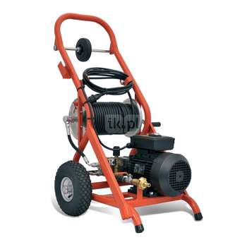 Maszyna elektryczna do wysokociśnieniowego przepychania wodą KJ - 1590 II do linii odpływowych o średnicy 1 1/4" - 6" (32 - 150 mm) z silnikiem 230 V