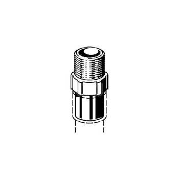 Złącze przejściowe VIEGA 94280G Jednoczęściowy, brąz / brąz, 28 mm (końcówka wtykowa x GZ metryczny), 51 mm
