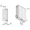 Grzejnik płytowy typ 22 KERMI V-HVV wym. 1400 x 770 mm, kolor biały, moc 2444 W