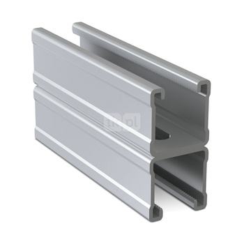 Szyna montażowa podwójna NICZUK NSDMF, gr. 2.5 mm, dł. 6000 mm, stal nierdzewna (pasywacja)