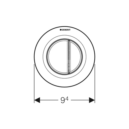 Nakrętka Geberit do zdalnego uruchamiania spłukiwania typy 01, 10 i 70