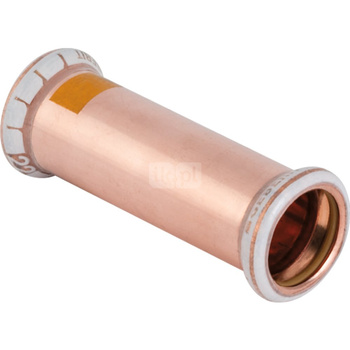Mufa GEBERIT Mapress Kupfer Gas przesuwna do gazu, miedź, 18 mm (mufa zaprasowywana x mufa zaprasowywana), (głębokość: 15 mm) z uszczelką