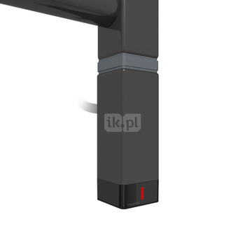 Grzałka TERMA One K30x30, 1000W \ Tuba, HEBAN, kabel prosty bez wtyczki z maskownicą [czarny, 1,5m,