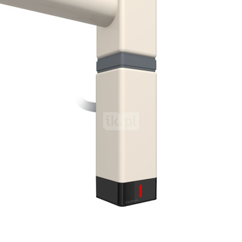 Grzałka TERMA One K30x30, 300W \ Tuba, RAL 9001, kabel spiralny z wtyczką [biały, 2,5m, logo Terma,