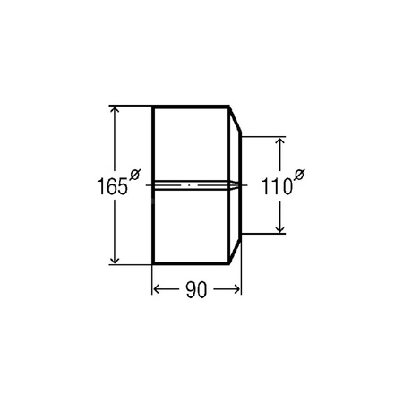 Rozeta VIEGA 3821 do rury 100 mm, tworzywo sztuczne, kolor: beżowy