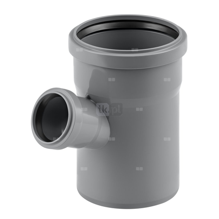 Trójnik MAGNAPLAST HT PLUS HTEA 67' PP DN 110 x DN 75 x DN 110 (ww x ww x wz), kolor szary