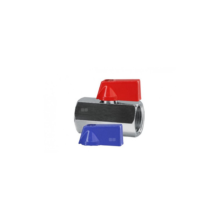 Zawór kulowy VALVEX Mini mosiądz chromowany, PN10 1/2'' GW, uchwyt: dźwignia