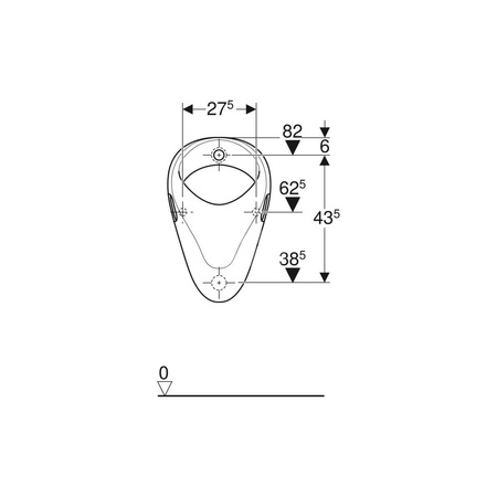 Uszczelka gumowa Geberit do przyłącza rury spłukującej: d=28mm