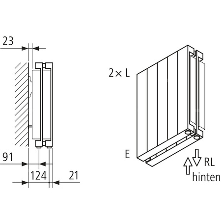 Grzejnik płytowy typ 22 KERMI HVN wym. 2200 x 560 mm, kolor biały, moc 2542 W