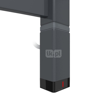 Grzałka TERMA One T36x40 Prawy, 600W \ Tuba, Metallic Black, kabel spiralny z wtyczką [czarny, 2,5m,