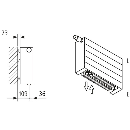 Grzejnik płytowy typ 22 KERMI V-HHV wym. 700 x 2400 mm, kolor biały, moc 4039 W