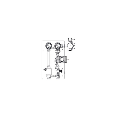 Regusol LH-180, DN 25, 7-30 l/min., z pompą Wilo-Yonos PARA ST 25/7.5 PWM 2
