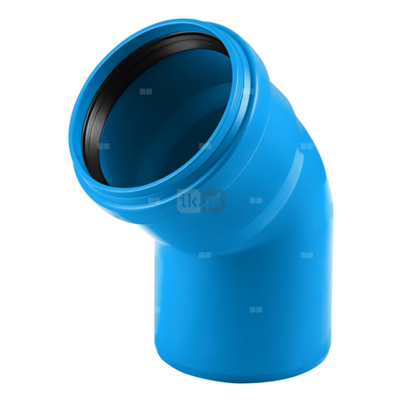 Kolano 45' MAGNAPLAST Ultra dB UDBB, PP-m (niebieski), DN 125 (wz x ww), do kanalizacji