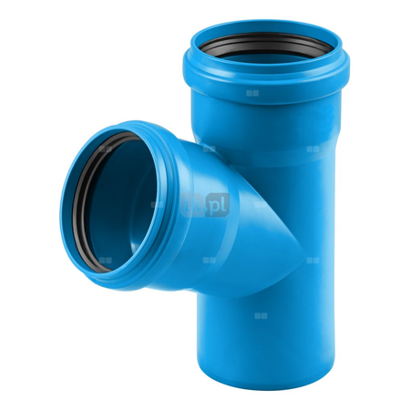 Trójnik MAGNAPLAST Ultra dB UDBEA 45' PP-m DN 160 (ww x ww x wz), kolor niebieski