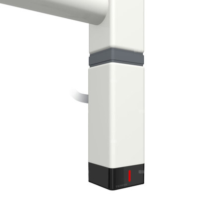 Grzałka TERMA One K30x30, 600W Tuba, RAL 9003, kabel spiralny z wtyczką [biały, 2,5m, logo Terma, instr. TERMA]