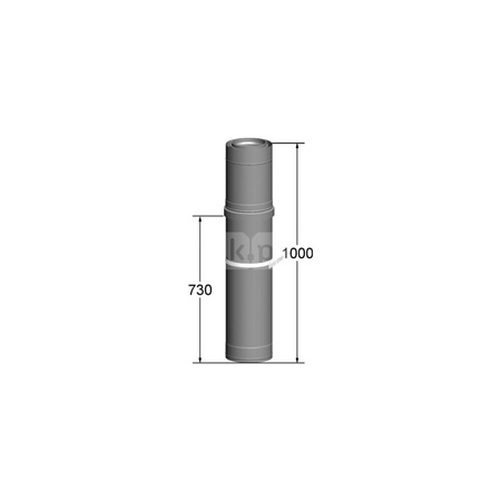 Przejście dachowe DN 350/250 długość 1000 mm