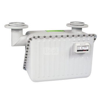 Gazomierz miechowy G 40 - z nadajnikiem impulsów, rozstaw 510mm, przyłącze górne kołnierz DN80, Itron