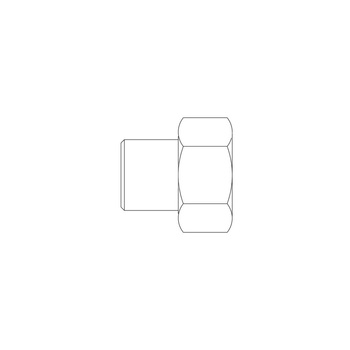Półśrubunek z uszczelnieniem płaskim OVENTROP GW, 3/4'' (NZ x GW)
