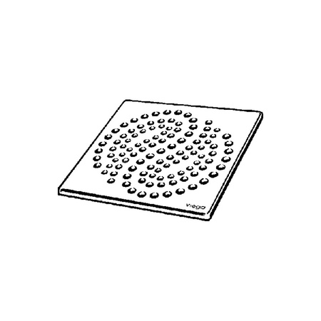 Kratka VIEGA 49294 kwadratowa ze stalowai nierdzewnej 143x143mm do wpustu