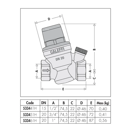 Regulator ciśnienia – wersja skośna z możliwością przyłączenia manometru 1" praca w wysokiej temperaturze