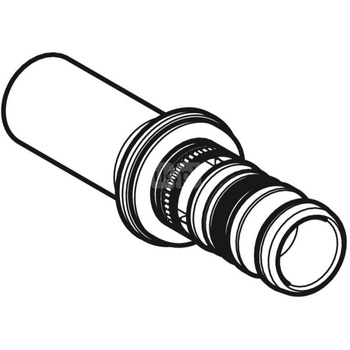 Złączka GEBERIT Mepla przejściowa Mepla/Mapress, miedź, 50 mm, DN 40 x 42 mm x DN 40 (końcówka wsuwana x końcówka wciskowa) z uszczelką