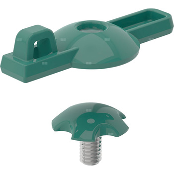 Śruba osłaniająca Geberit do dźwigni mieszacza do baterii umywalkowej Bambini, mieszacz jednouchwytowy: Zielony