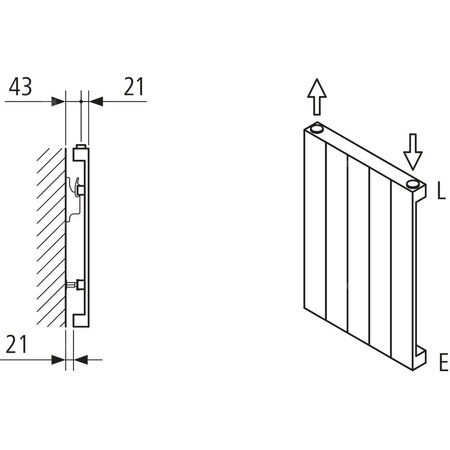 Grzejnik płytowy typ 10 KERMI HVN wym. 1600 x 1260 mm, kolor biały, moc 1924 W