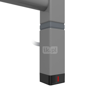 Grzałka TERMA One K30x30, 400W Tuba, RAL 7037, kabel spiralny z wtyczką [srebrzysty, 2,5m, logo Terma, instr. TERMA]